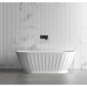 Kensington Freestanding Bath Matte White 1500